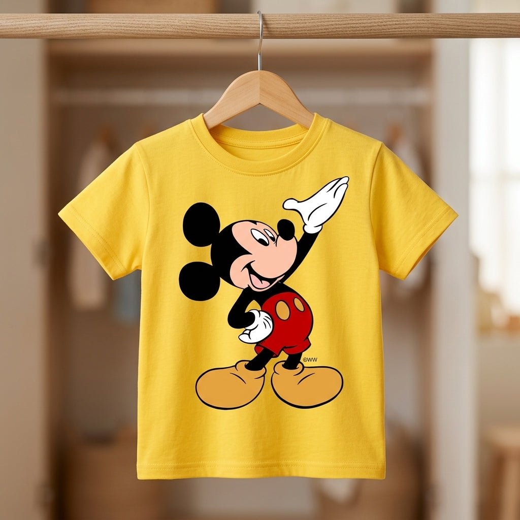 Premium Half Sleeve Mickey Tshirt For Kids