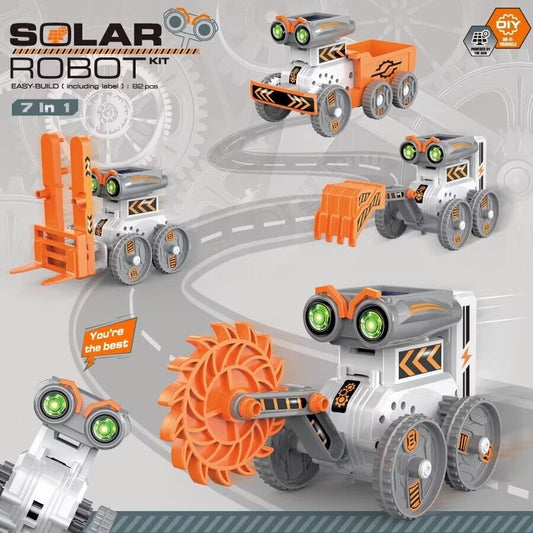 7in1 Solar Robot Kit | STEM DIY Robot Experiment Science Kit For Kids