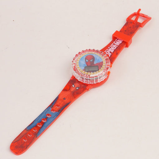 Kids Character Spinner Digital Watch Red