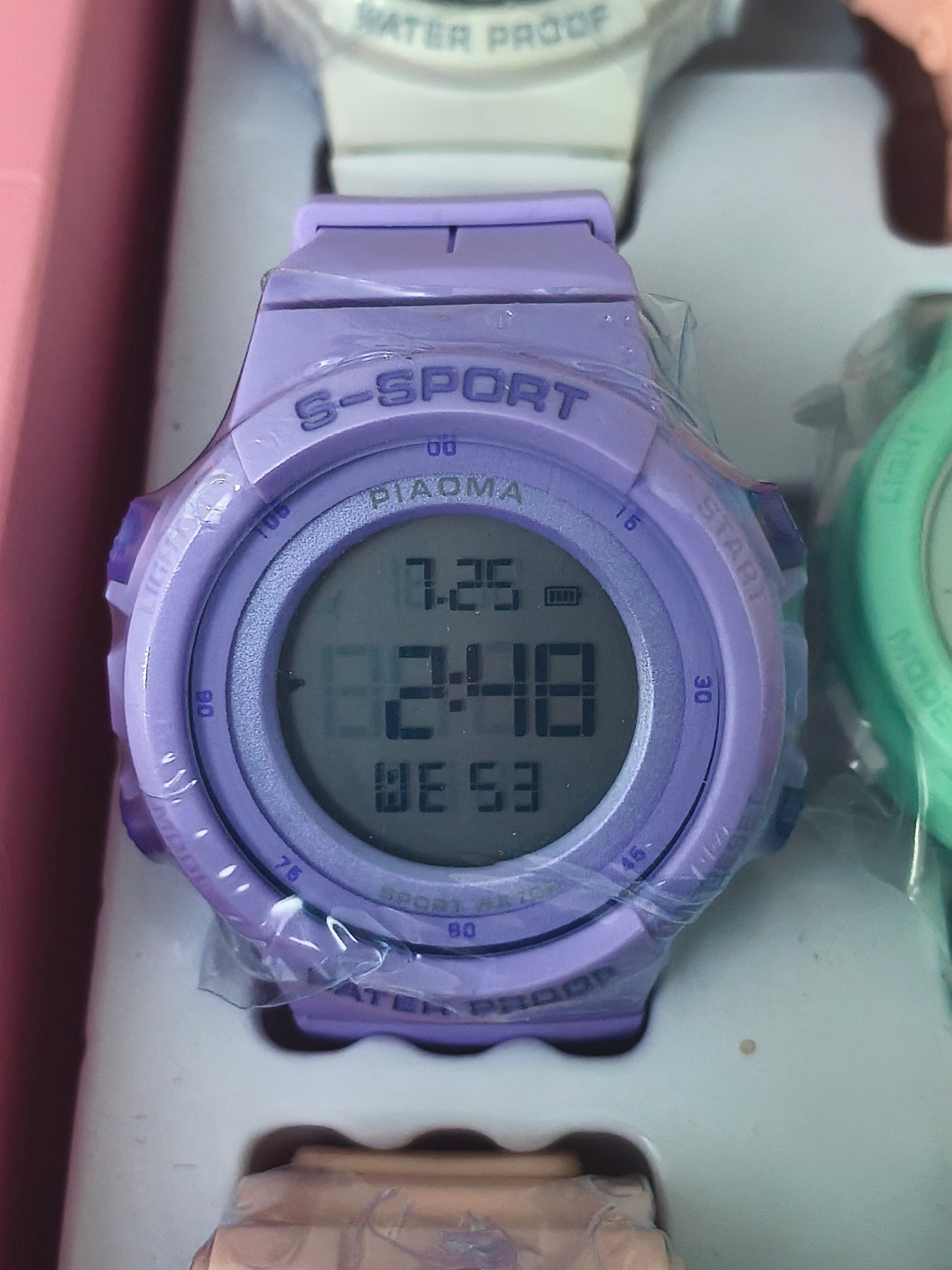 Piaoma Sports Digital Wrist Watch For Kids Purple
