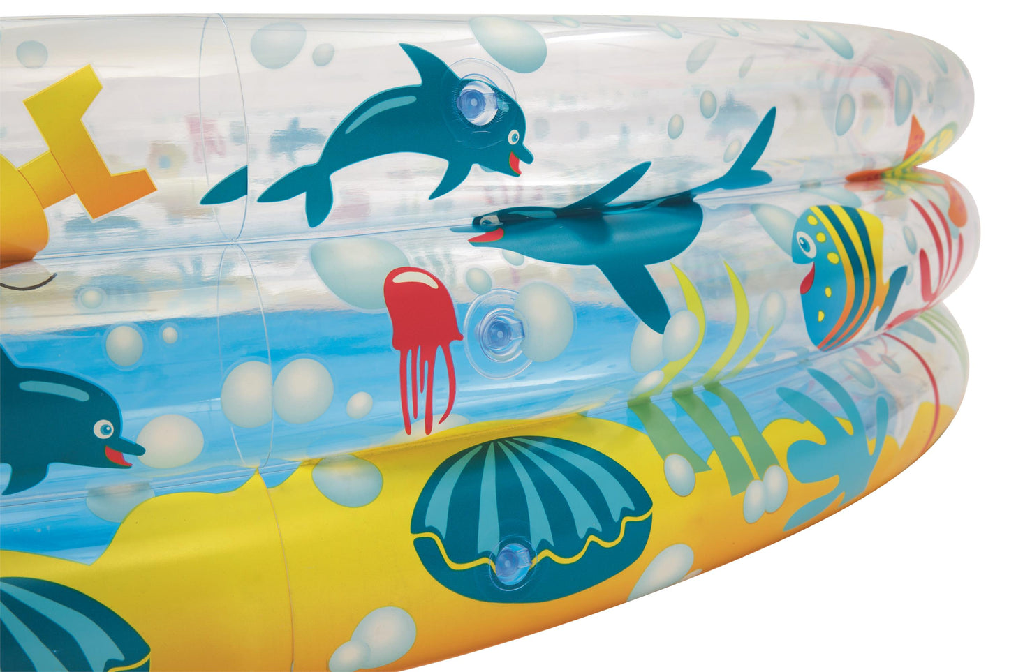 Bestway 51005 Inflatable Deep Dive 3-Ring Pool 1.83m x 33cm Summer Garden Kids