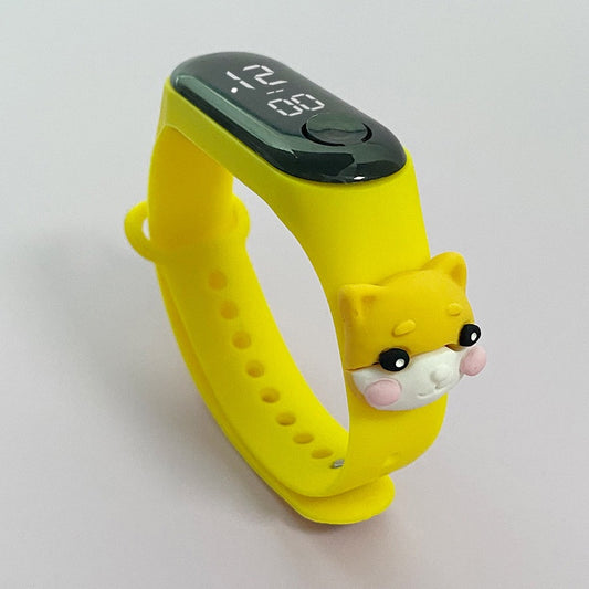 Kids Led Watch yellow cat