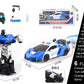remote-controlled transforming police car toy