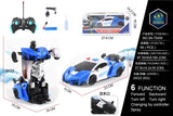 remote-controlled transforming police car toy