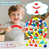 Pop Tube Magnetic Sticks Puzzle with Character