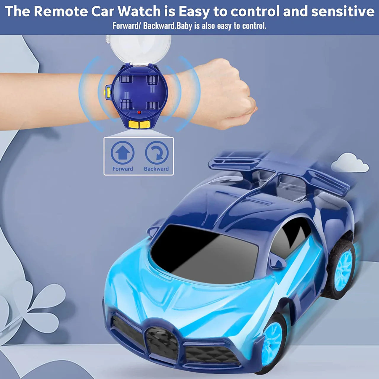 Mini Remote Control Car Watch Toys 2.4 GHz Wrist Racing Car Watch For Kids