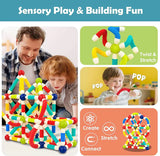 Pop Tube Magnetic Sticks Puzzle with Character