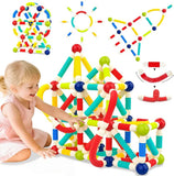 Pop Tube Magnetic Sticks Puzzle with Character
