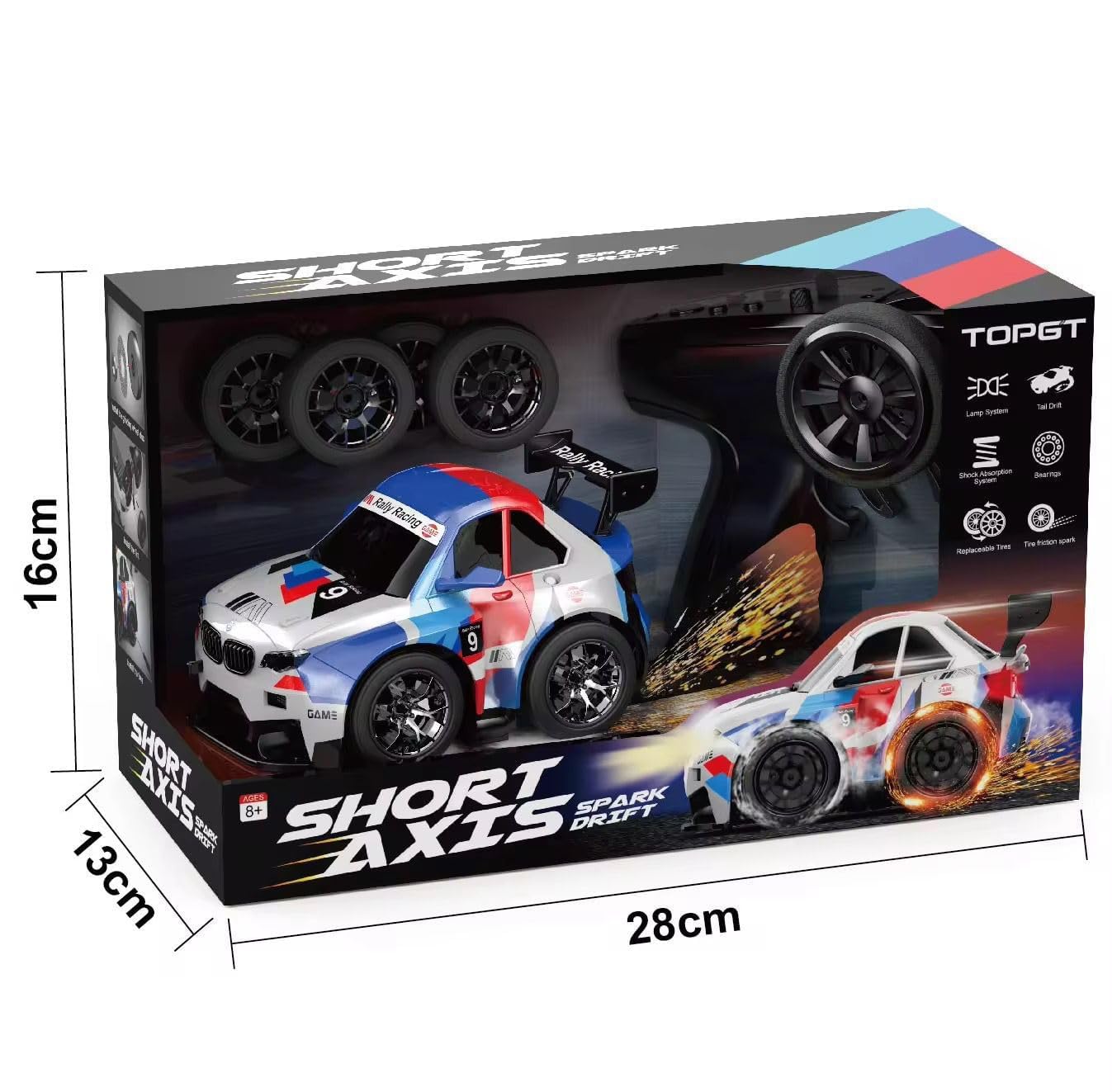 High-Speed RC Drift Car with Spark Effect
