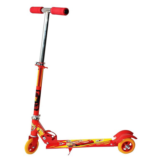 McQueen 3 Wheel LED Flash Scooty for Kids