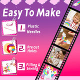 5 pcs DIY Sewing Fabrics Unicorn