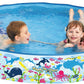 6 Ft Kids Paddling Pool - Easy Setup Pool With Rigid Sides (No Inflating)