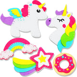 5 pcs DIY Sewing Fabrics Unicorn