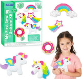 5 pcs DIY Sewing Fabrics Unicorn