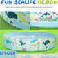6 Ft Kids Paddling Pool - Easy Setup Pool With Rigid Sides (No Inflating)