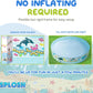 6 Ft Kids Paddling Pool - Easy Setup Pool With Rigid Sides (No Inflating)