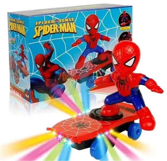 Spiderman stunt skateboard