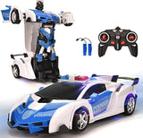 remote-controlled transforming police car toy