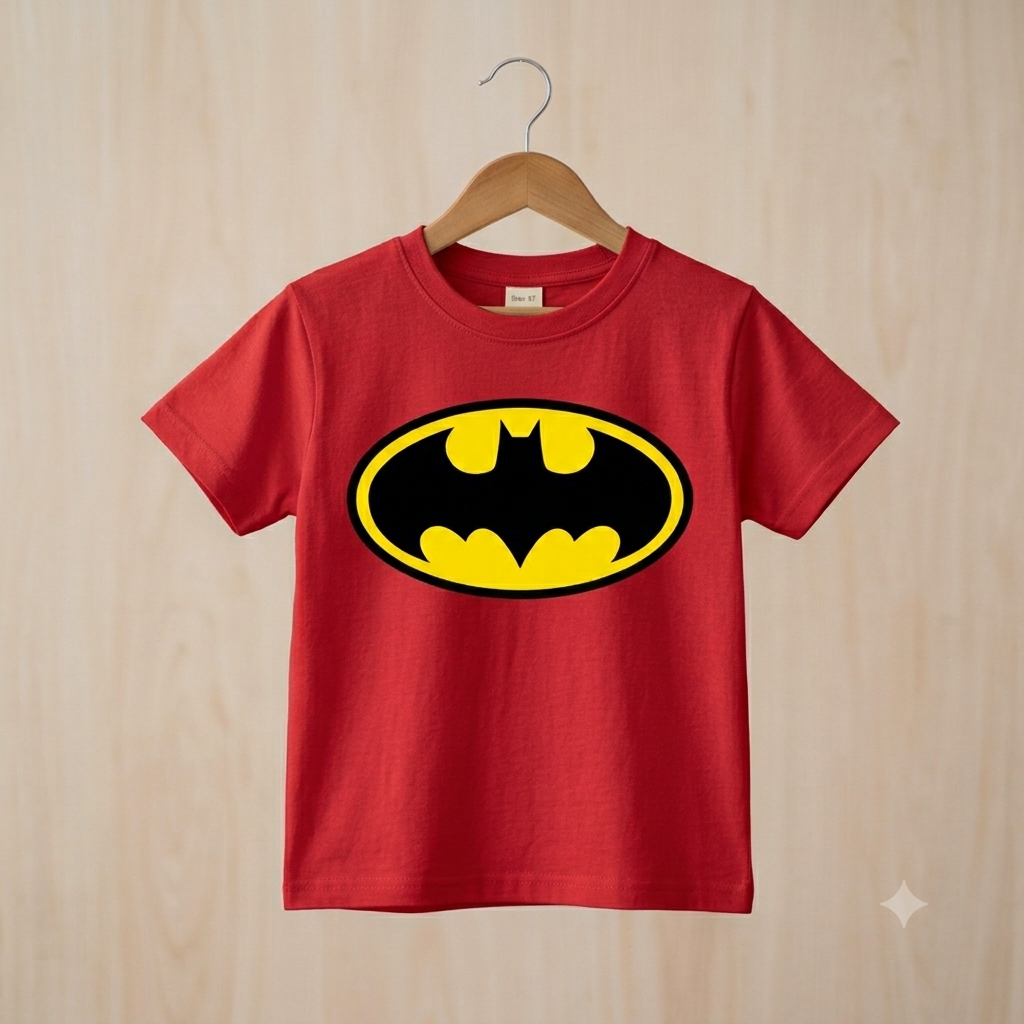 Premium Half Sleeve Batman Tshirt For Kids