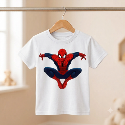 Premium Half Sleeve Spiderman Tshirt For Kids