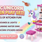 Unicorn Kitchen Set – 46 Pieces Kids Pretend Play Toy