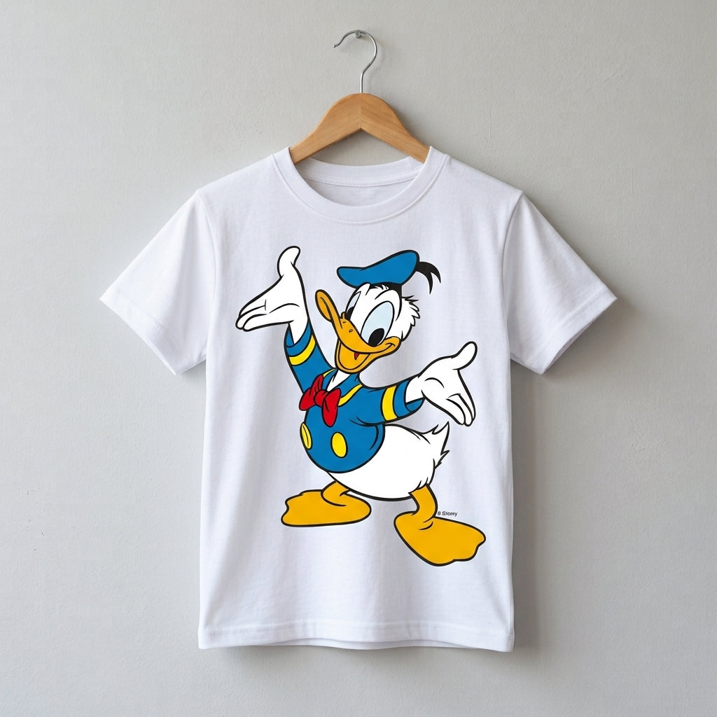 Premium Half Sleeve Donald Duck Tshirt For Kids