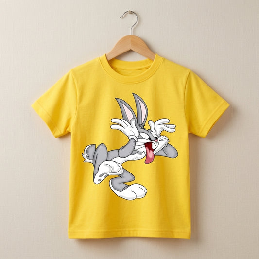 Premium Half Sleeve Bugs Bunny Tshirt For Kids