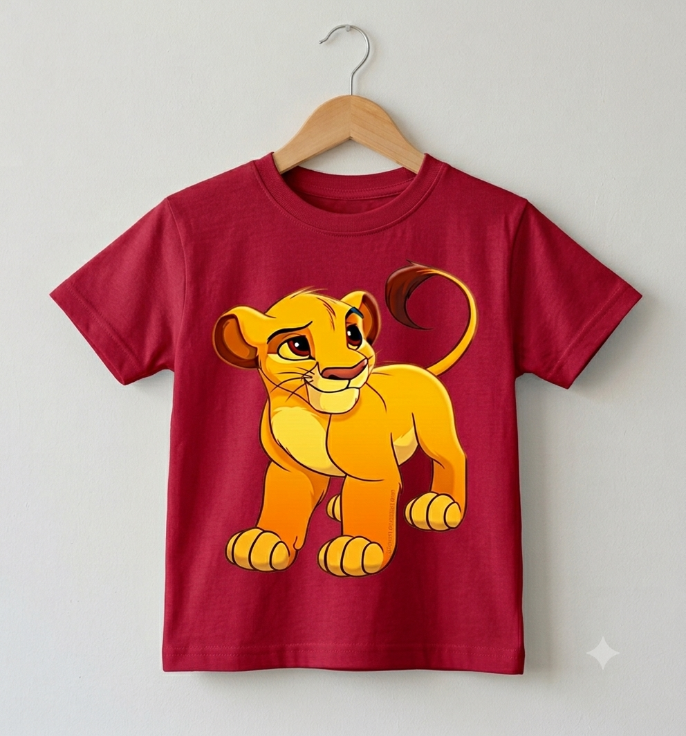 Premium Half Sleeve Simba Tshirt For Kids