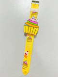 ELEGANT WRIST WATCH FOR KIDS Icecream Yellow