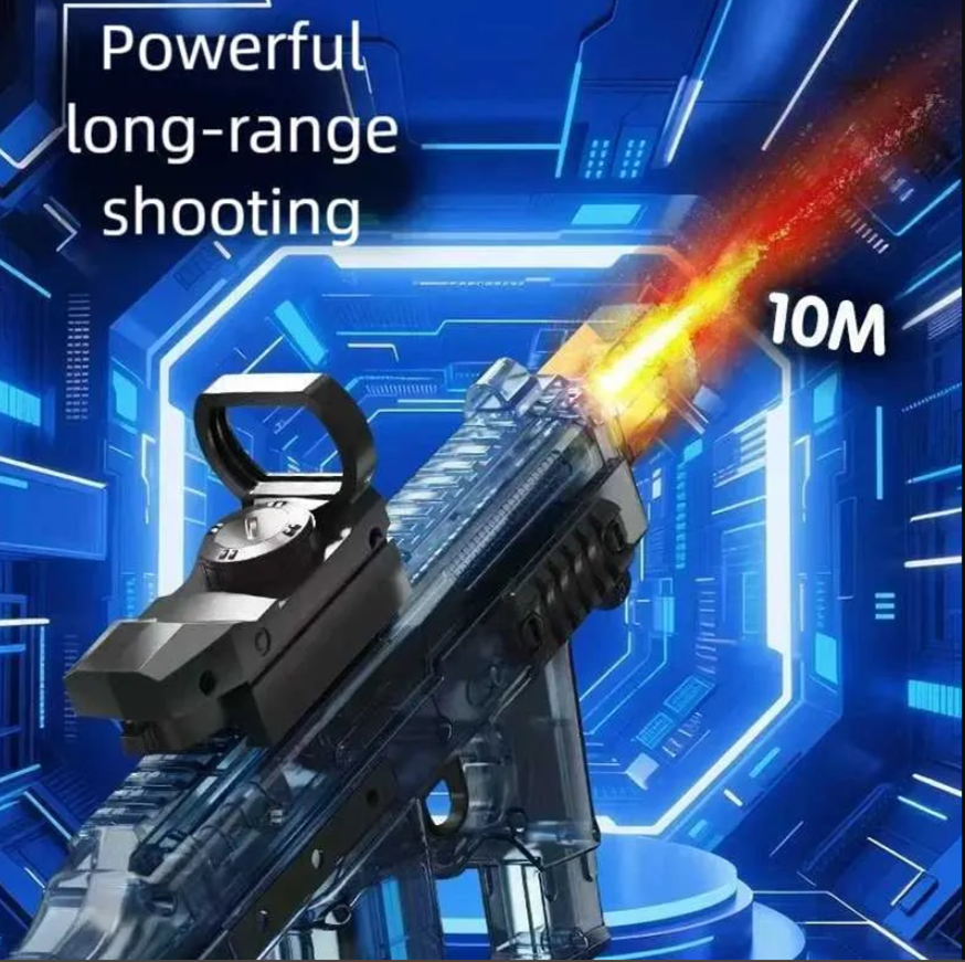 Electric MK3 Water Shooting Gun With Light Silencer