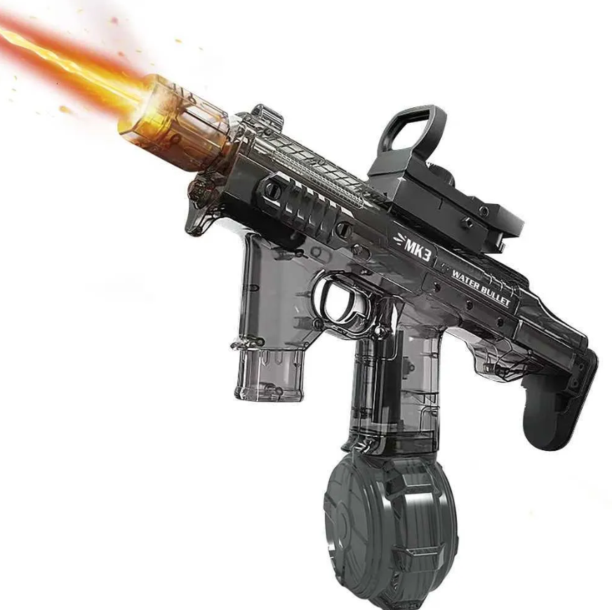 Electric MK3 Water Shooting Gun With Light Silencer