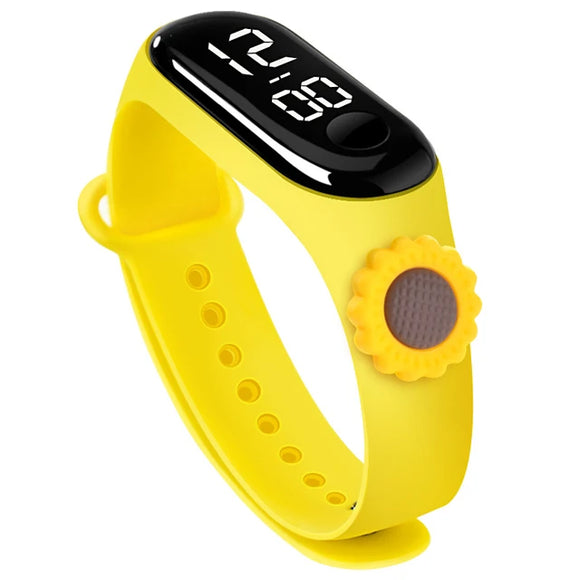 KIDS LED WATCH Yellow Sunflower 🌻