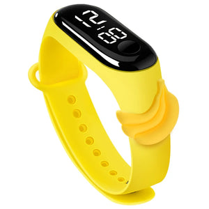 KIDS LED WATCH Yellow Banana