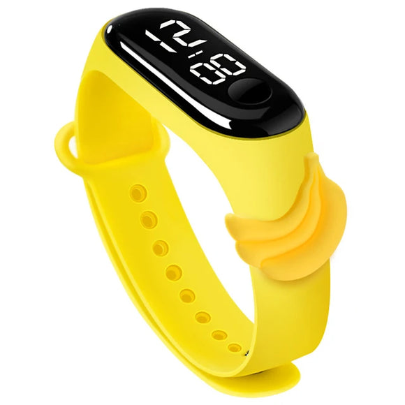 KIDS LED WATCH Yellow Banana