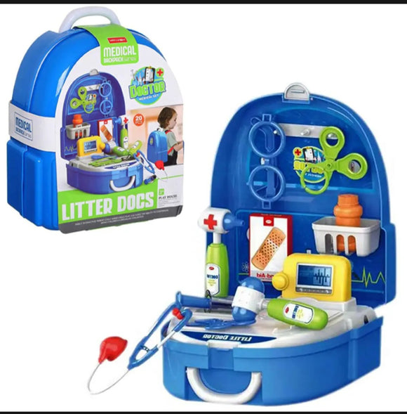 Little doctor kit Toy, Doctor Set with Storage Backpack