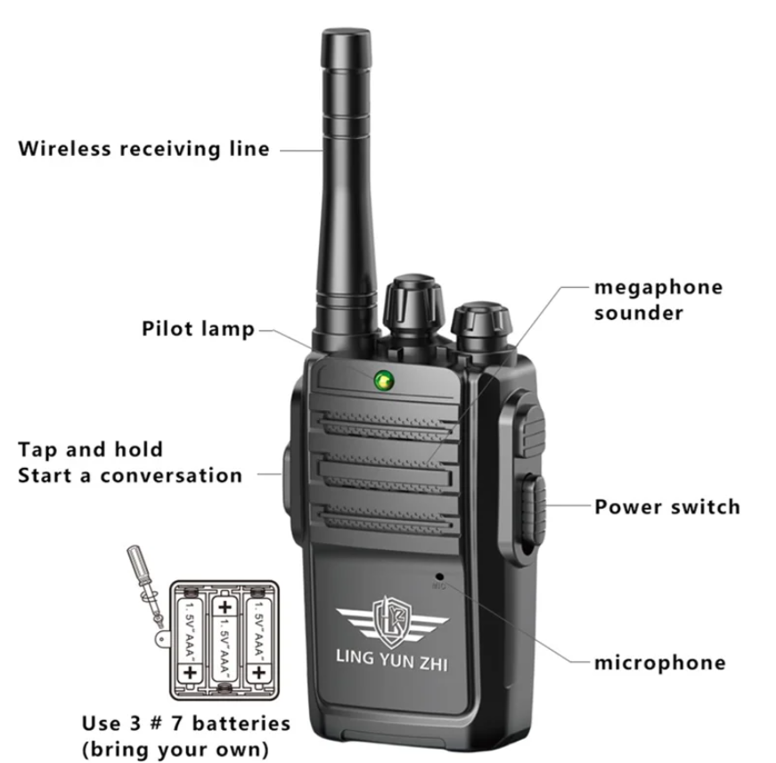 Kids Walkie Talkies Gifts Voice Call Family Walkie Talkie for Camping Hiking Indoor Outdoor