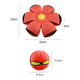 LED Flying UFO Flat Throw Disc Ball With LED Light Toy