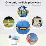 LED Flying UFO Flat Throw Disc Ball With LED Light Toy