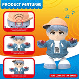 Electric Dancing Boy With Lights & Music Toy For Kids
