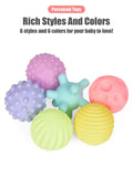 Sensory Soft Baby Balls Squeeze Ball Chu Chu Bath Toy With Box – 6 Pieces