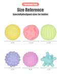Sensory Soft Baby Balls Squeeze Ball Chu Chu Bath Toy With Box – 6 Pieces