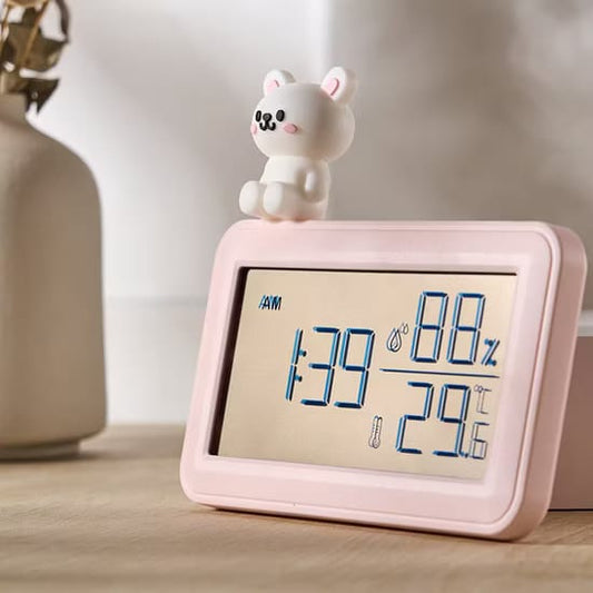 KIDS Table Clock with Alarm pink