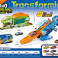 Dinosaur Truck Toy Garage, Racetrack, Transforming into a Dinosaur with Wings,