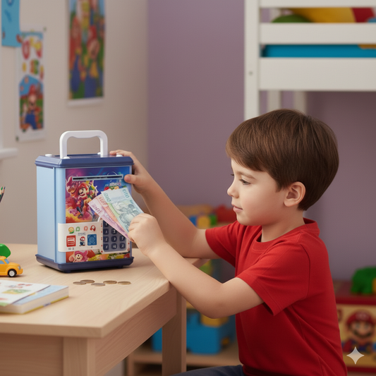 💰 Kids Password Piggy Bank Safe Box 🏦