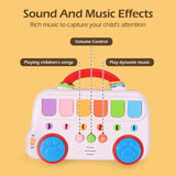Training Press Pull Click Animal Car Button Educational Toys For Infant