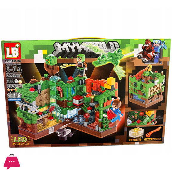 Minecraft Green fortress 501 item with light