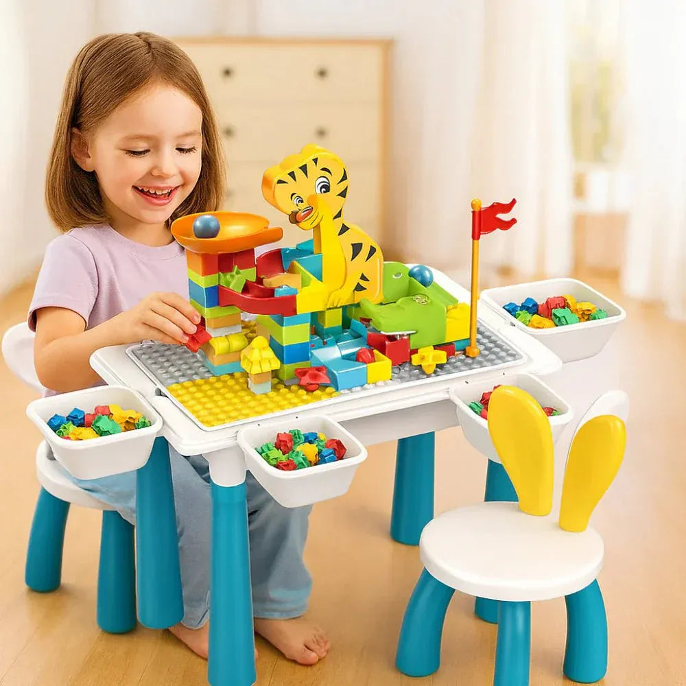 🧱 Blocks Creative Table – 72PCS DIY Learning Table