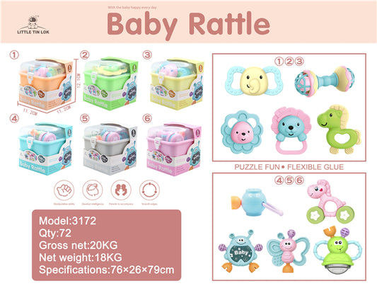 Baby Rattle Set 5 pcs