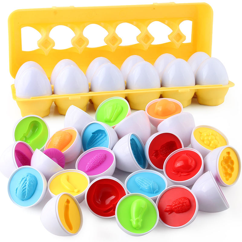 Matching Eggs – Cognitive Shape & Color Pairing Toy