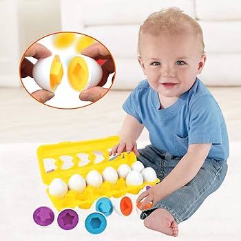 Matching Eggs – Cognitive Shape & Color Pairing Toy